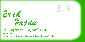 erik hajdu business card